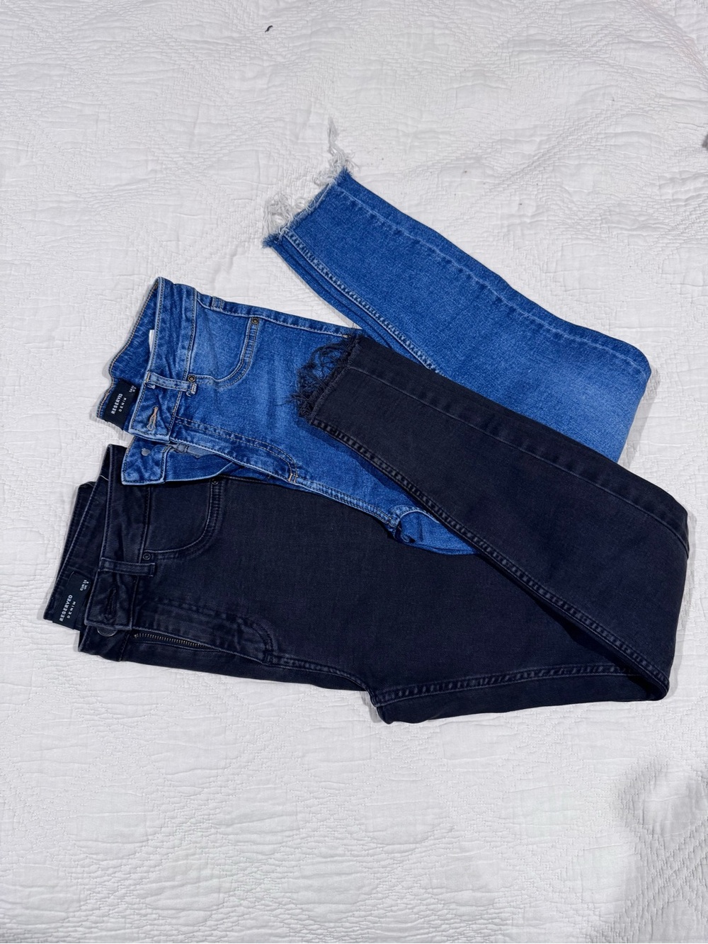 Reserved Women’s Skinny Jeans Duo - Blue & Black